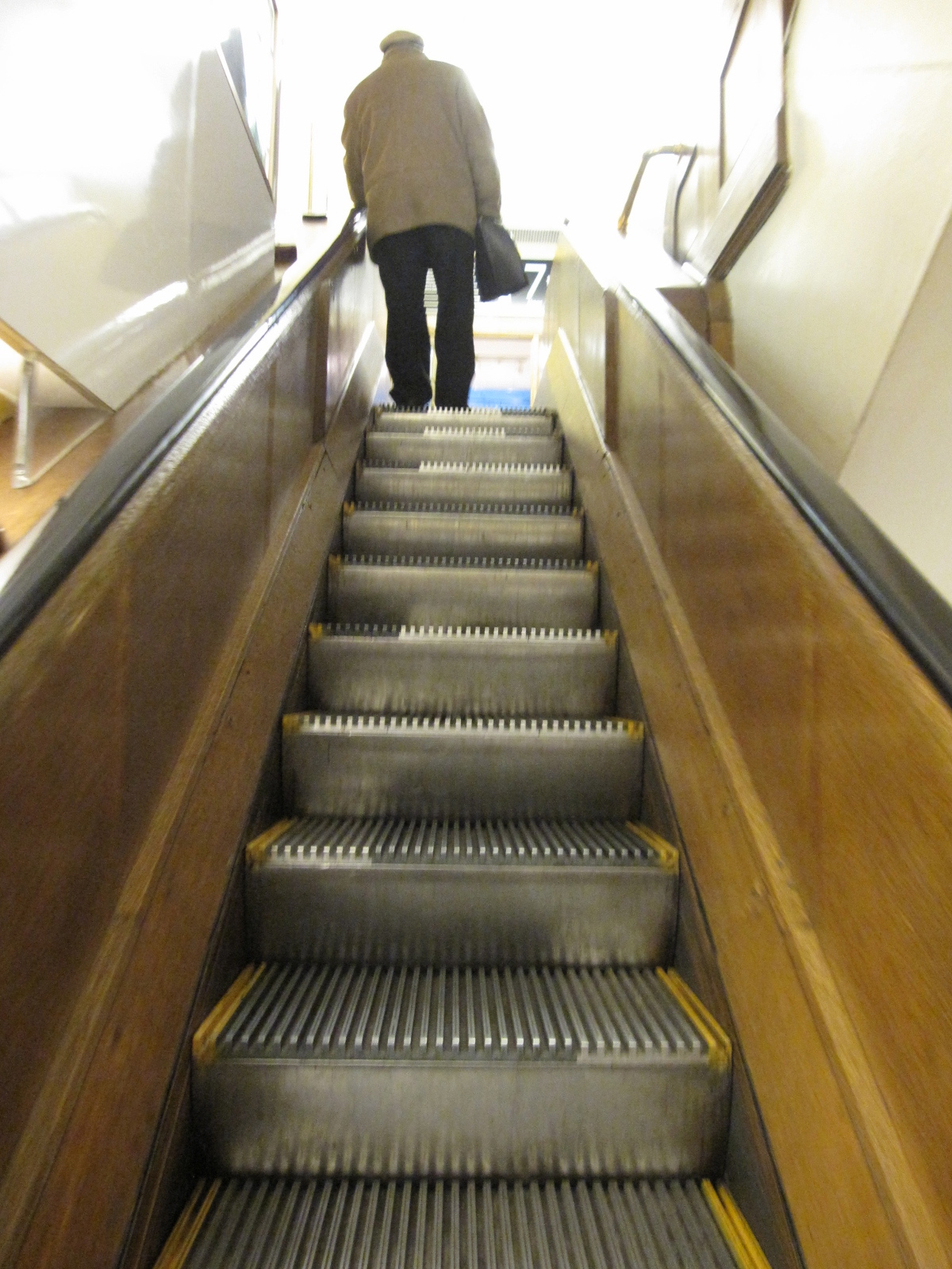 メーシーズの木のエスカレーター