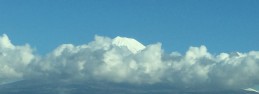 富士山が雲のかけ布団をすっぽり